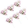 10pcs Happy Mother's Day Cake Topper Cupcake Picks for Mother's Day Birthday Party Supplies - Heart Card view 3