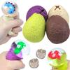 4 Pack Dinosaur Theme Egg Stress Balls, Dino Squishy Ball Set, Squeeze Balls for Adults, Fidget Balls to Relax, Stress Relieve, Party Favors, Birthday, Goodie Bag Stuffers, Increase Entertainment view 1
