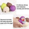4 Pack Dinosaur Theme Egg Stress Balls, Dino Squishy Ball Set, Squeeze Balls for Adults, Fidget Balls to Relax, Stress Relieve, Party Favors, Birthday, Goodie Bag Stuffers, Increase Entertainment view 2