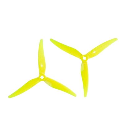 Gemfan Hurricane SL 5125 3-Blade Propeller (1.5mm Shaft - Set of 4) - 5mm - Yellow