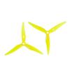 Gemfan Hurricane SL 5125 3-Blade Propeller (1.5mm Shaft - Set of 4) - 5mm - Yellow view 1