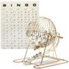Professional Bingo Game Set. with Large Bingo Cage, Bingo Balls, Master Board view 1