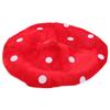 NUOBESTY Kids Mushroom Hat Red Plush Party Costume Accessory for Festival Photography Role Play Dress up view 1