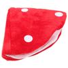 NUOBESTY Kids Mushroom Hat Red Plush Party Costume Accessory for Festival Photography Role Play Dress up view 2