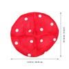 NUOBESTY Kids Mushroom Hat Red Plush Party Costume Accessory for Festival Photography Role Play Dress up view 3
