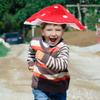 NUOBESTY Kids Mushroom Hat Red Plush Party Costume Accessory for Festival Photography Role Play Dress up view 4