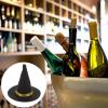 Amosfun 6Pcs Mini Felt Witch Hats 3.14 Inch Handmade Halloween Wine Bottle Decor Diy Hair Accessories Crafts Party Supplies view 2