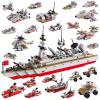 Sitodier Military Battleship Building Block Set for Kids,811pcs 25 in 1 Cruiser Battle Ship Building Kit Toy for Boys Kids Ages 6-12 and 8-14, Beautiful Xmas Birthday Gift view 1