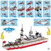 Sitodier Military Battleship Building Block Set for Kids,811pcs 25 in 1 Cruiser Battle Ship Building Kit Toy for Boys Kids Ages 6-12 and 8-14, Beautiful Xmas Birthday Gift view 2