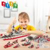 Sitodier Military Battleship Building Block Set for Kids,811pcs 25 in 1 Cruiser Battle Ship Building Kit Toy for Boys Kids Ages 6-12 and 8-14, Beautiful Xmas Birthday Gift view 3