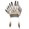 Boland 44091  Headdress Indian with Feathers and Beads, Chief, Wild West, Costume, Carnival, Theme Party view 1