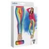 Boland - Women's Rainbow Leggings Stretch Multicoloured Stripes Bodycon Clown Flower Power Costume Carnival Theme Party view 4