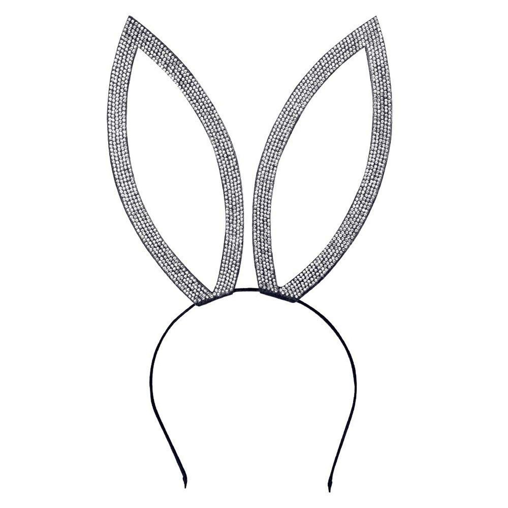 Boland 33018 - Dazzling Bunny Headband, Glittering Tiara with Rabbit Ears, Rabbit, Animal Costume, Carnival, Fancy Dress