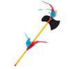 Boland - 44093 - Indian set, headband and axe, length 35 cm, tomahawk, multicoloured, extendable, decorated with feathers, boss, wild west, costume, carnival, theme party view 3