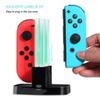 INF Charging Station for Nintendo Switch with LED Indicator, 4-in-1 Joy-Con Charger with USB C Charging Cable, Black view 4