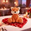 Apricot Lamb Toys Plush Corduroy Fox Stuffed Animal Soft Cuddly Perfect for Child (Corduroy Fox,8.5 Inches) view 2