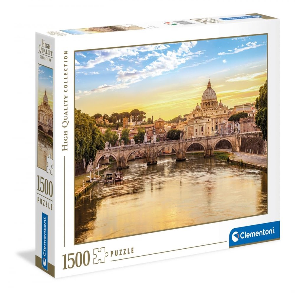 Clementoni Rome-1500-Piece Puzzle Adult-Made in Italy, 31819, No Color