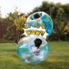 Inflatable Bumper Balls for Adults Human Hamster Balls for Adults Inflatable Lawn Game Ball 0.3mm Ultra-Thick PVC Toys Body Bumpers Ball Full Body for Outdoor Team Gaming Play (1PC (4FT Blue+White)) view 2
