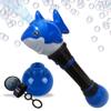 ArtCreativity Light Up Shark Bubble Wand for Boy, 11.5 Inch Bubbles for Toddlers 1-3, Bubble Blower Wand with Thrilling LED Effect, Bubble Fluid and Batteries Included, Great for Kids view 1