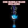 ArtCreativity Light Up Shark Bubble Wand for Boy, 11.5 Inch Bubbles for Toddlers 1-3, Bubble Blower Wand with Thrilling LED Effect, Bubble Fluid and Batteries Included, Great for Kids view 2