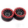 Aluminum Alloy 1.9" Beadlock Wheel Rims for 1/10 RC Axial SCX10 CC01 D90 D110 TF2, 4Pcs (Black& Red) view 4