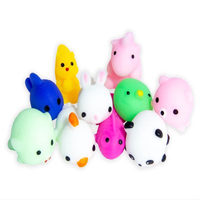 Stages Sensory Builder: Squishy Mochi Set of 4 Sensory Fidget Toys from The Makers of Language Builder, Multicolor