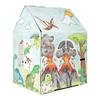 Easy Playhouse Cardboard Dinosaur House - Kids Art & Craft for Indoor & Outdoor Fun, Color Dino Species, 32inchesX26.5inchesX40.5inches view 1