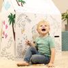 Easy Playhouse Cardboard Dinosaur House - Kids Art & Craft for Indoor & Outdoor Fun, Color Dino Species, 32inchesX26.5inchesX40.5inches view 2