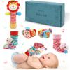 Wrist Rattles Foot Finder Rattle Toy for 0-4 Months Baby, Feet Leg Ankle Socks Arm Hand Bracelet Shaker for 4-8 Months Infant boy & Girl, Gift Set for 0-1 Years Newborn Babies (5 pcs-A) view 1