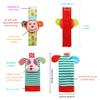 Wrist Rattles Foot Finder Rattle Toy for 0-4 Months Baby, Feet Leg Ankle Socks Arm Hand Bracelet Shaker for 4-8 Months Infant boy & Girl, Gift Set for 0-1 Years Newborn Babies (5 pcs-A) view 2