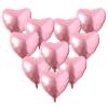 [10 Pack] Heart Shape Foil Balloons, 18" Mylar Balloons Aluminum Foil Decorations for Birthday Party/Wedding/Engagement Party/Celebration/Holiday/Show/Party Activities (Pink) view 1