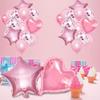 [10 Pack] Heart Shape Foil Balloons, 18" Mylar Balloons Aluminum Foil Decorations for Birthday Party/Wedding/Engagement Party/Celebration/Holiday/Show/Party Activities (Pink) view 4
