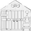 Easy Playhouse Police and Fire Station - Kids Art & Craft for Indoor & Outdoor Fun  Decorate & Personalize The Cardboard Fort, 32" X 26. 5" X 40. 5" - Made in USA, Age 3+ [Amazon Exclusive], white view 4