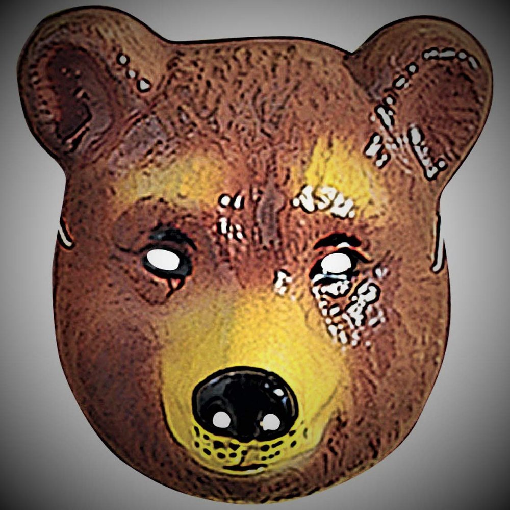 Bear Mask-Plastic-Child