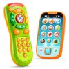JOYIN Baby Toy Phone, Remote and Smartphone with Music, Fun Learning Musical Toys for Babies, Boys or Girls, Holiday Stocking Stuffers, Birthday Gifts for Kids, Easter Basket Stuffers view 1