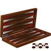 16.5'' Turkish Backgammon Set, Board Game for Family Game Nights, Modern Elite Vinyl Unscratchable Tavla for Adults and Couples, Magnetic Closing Meachanism by LaModaHome view 1