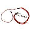 RETYLY 6 LED Light Kit 2 White 2 Red 2 Blue for 1/10 1/8 SCX10 D90 RC Car view 2