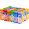 JOYIN 24 Pcs Bubble Bottles with Wand Assortment for Kids, 4oz Blow Bubbles Solution Novelty Summer Toy, Party Favors, Birthday, Outdoor & Indoor Activity view 1