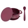 Bazzle Baby Silicone Suction Bowls with Suction Lid and Spoon | 3-piece set | BPA Free Silicone | Perfect for 4-36 Months. view 1