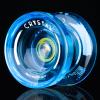 MAGICYOYO K2 Crystal Plastic Yoyo for Kids 8-12 & Beginners, Durable PC Responsive Yoyo Professional with Finger Spin Hub for DNA yo-yo Tricks, Includes 12 Yo yo Strings, Glove & Bag (Crystal Blue) view 1