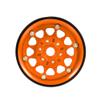 4Pcs Aluminum Alloy 1.9 Inch RC Car Wheel Hub Rims for 1/10 RC Crawler Axial SCX10 SCX10 II 90046 TRX4 D90 (Black & Red) view 4