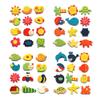 BARMI 12Pcs Wooden Cartoon Sun Fish Fridge Magnet Stickers Education Kid Toy Art Decor,Perfect Child Intellectual Toy Gift Set Random Style 12pcs view 1