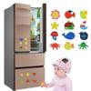 BARMI 12Pcs Wooden Cartoon Sun Fish Fridge Magnet Stickers Education Kid Toy Art Decor,Perfect Child Intellectual Toy Gift Set Random Style 12pcs view 3