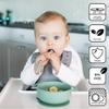 Bazzle Baby Silicone Suction Bowls with Suction Lid and Spoon 3-piece set BPA Free Silicone | Perfect for 4-36 Months view 3