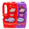 JOYIN 2 Bottles Bubbles Refill Solutions 64 oz (up to 5 Gallon), Concentrated Solution for Bubble Machine, Gun, Wand Refill Fluid Summer, Easter Toys (Red+Purple) view 1