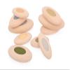 Guidecraft Jumbo Sensory River Stones: Natural Building Blocks Set for Children, Develop Fine Motor Skills view 3