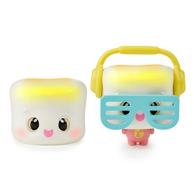 My Squishy Little Marshmallow Interactive Doll Collectible with Accessories Mel (White)