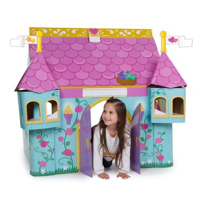 Pop2Play Fairytale Castle Role Play Toy Helps Develop Kids Imagination Made from Strongfold Cardboard