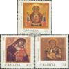Canada 1110A-1112A (Complete.Issue.) unmounted Mint/Never hinged ** MNH 1988 Christmas (Stamps for Collectors) Christmas view 1