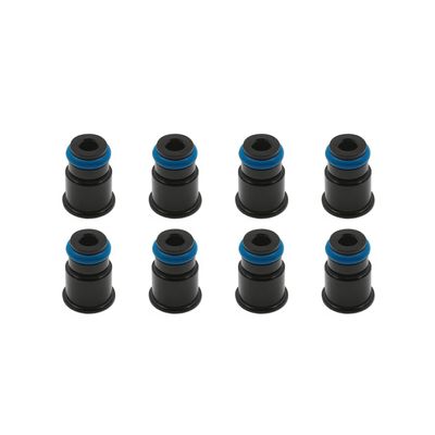11mm adapter tops (1/2), set of 8 (includes applicable Viton O-ring, retaining clip)